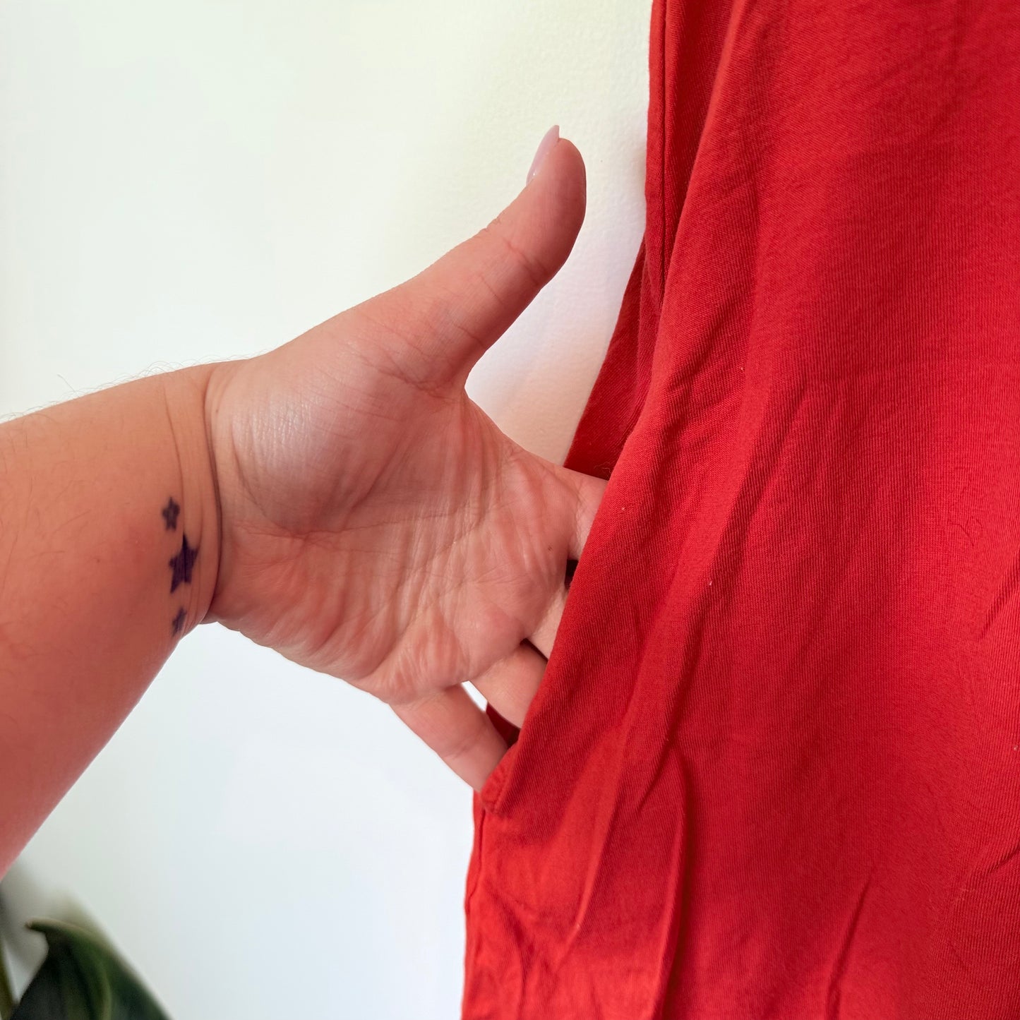 Uniqlo Size S Red Short-Sleeve Tunic / Dress