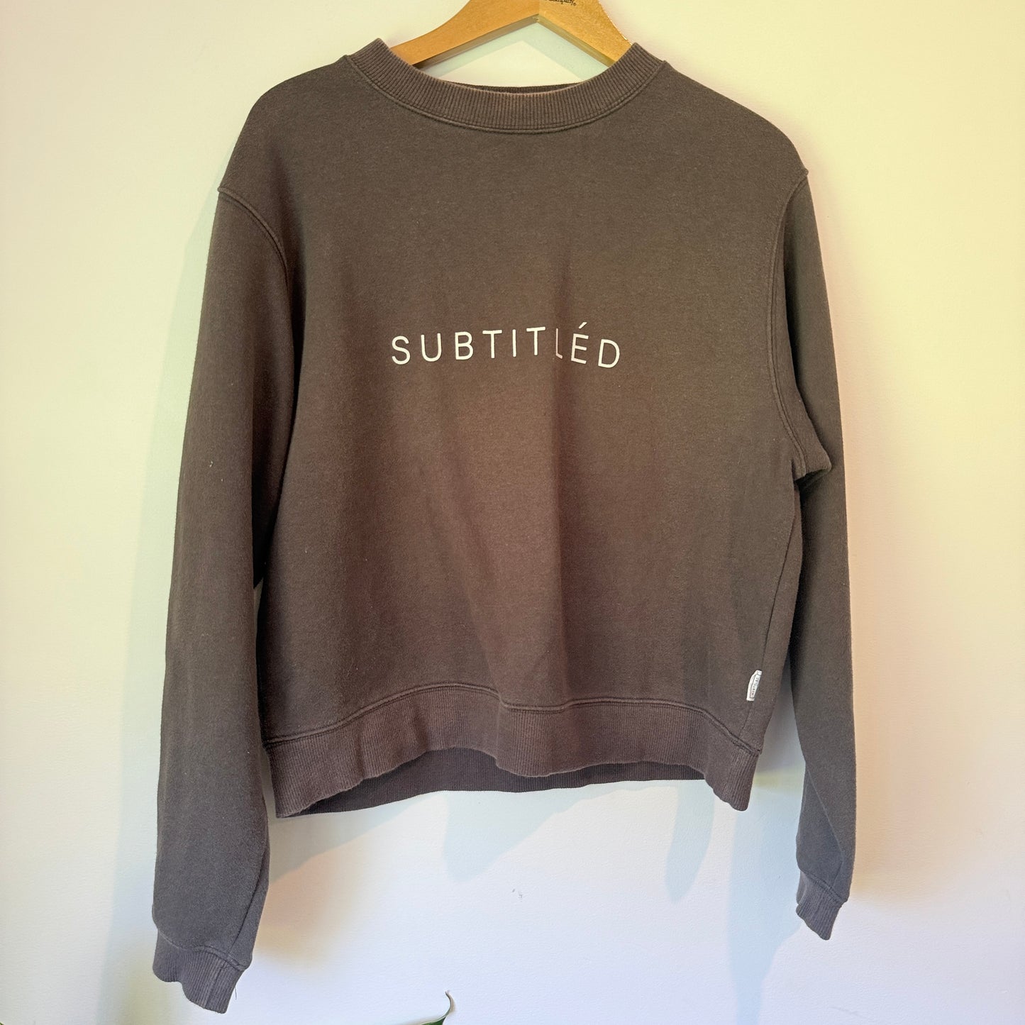 Subtitled Size XS Crewneck Sweatshirt