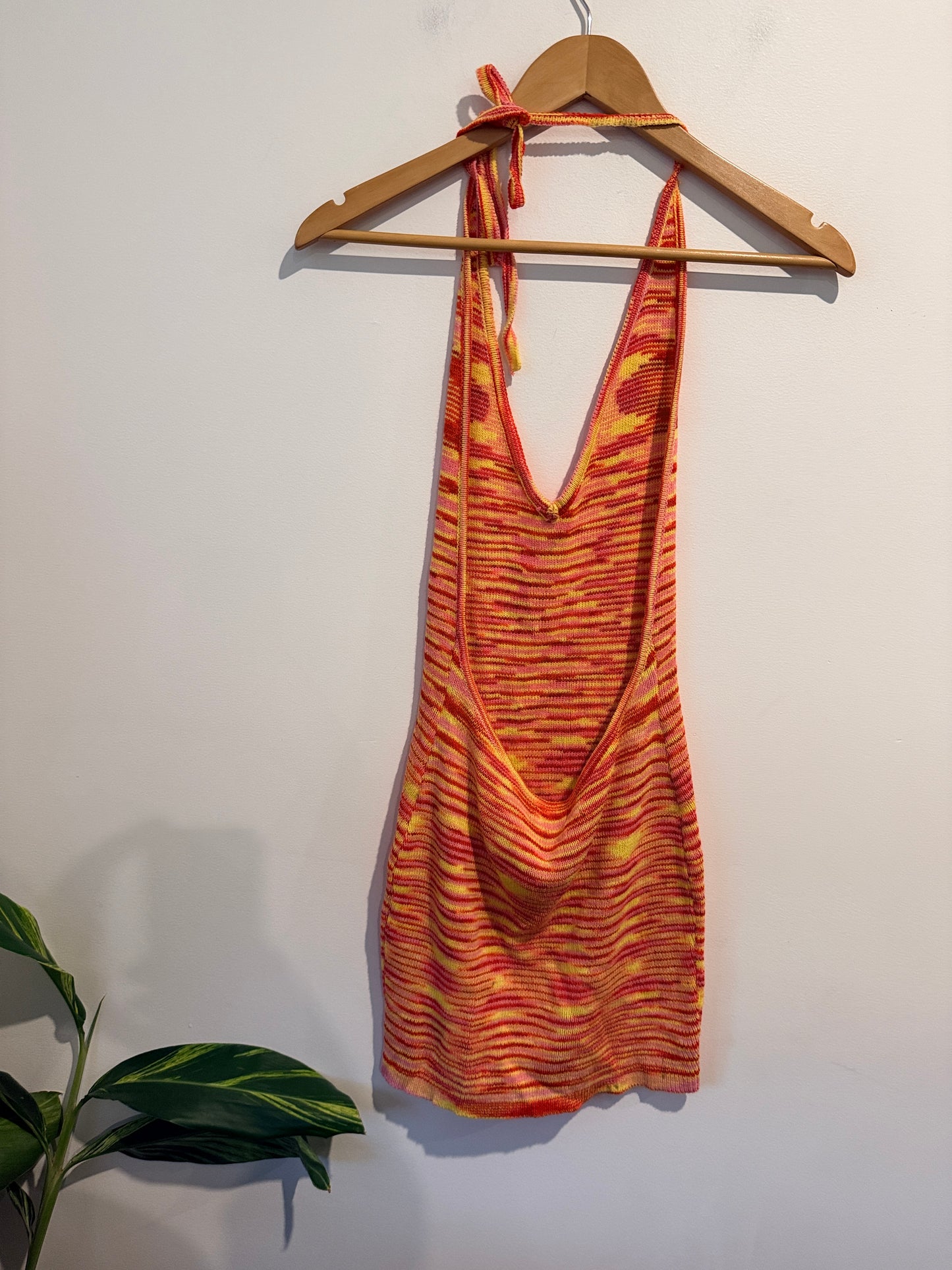 Thanne Size XS/S Halter Neck Knit Dress