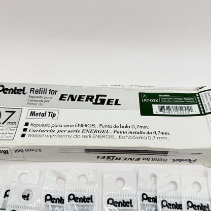 Pentel EnerGel 0.7mm Forest Green Ink Refills (12 Pack)