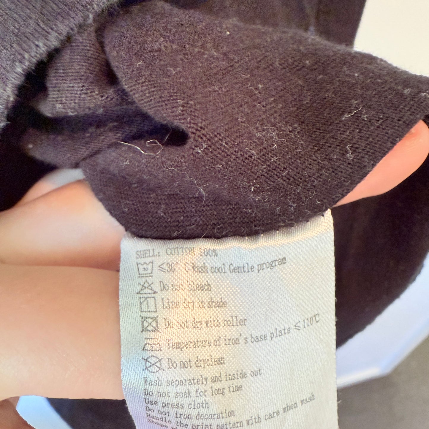 Manta Size 2XL Black Cotton T-Shirt