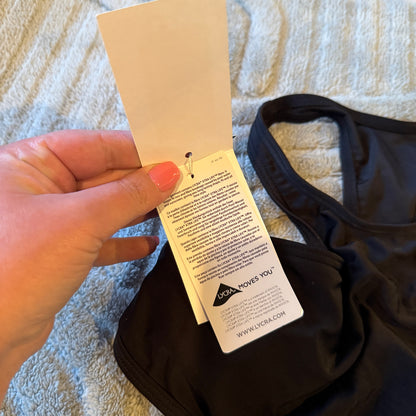 Rip Curl LNS High Neck Crop Bikini Top - Black