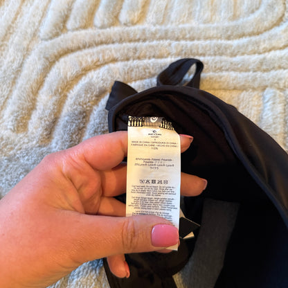 Rip Curl LNS High Neck Crop Bikini Top - Black