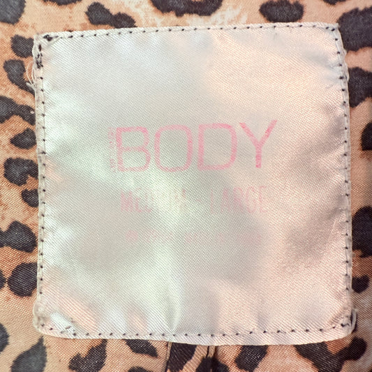 Cotton On Body Size M/L Leopard Print Satin Kimono Robe