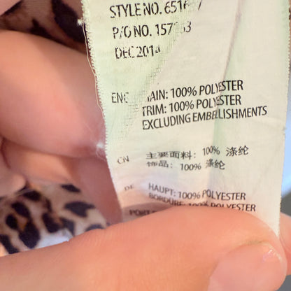 Cotton On Body Size M/L Leopard Print Satin Kimono Robe