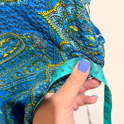 Paisley Print Tunic Blue - M