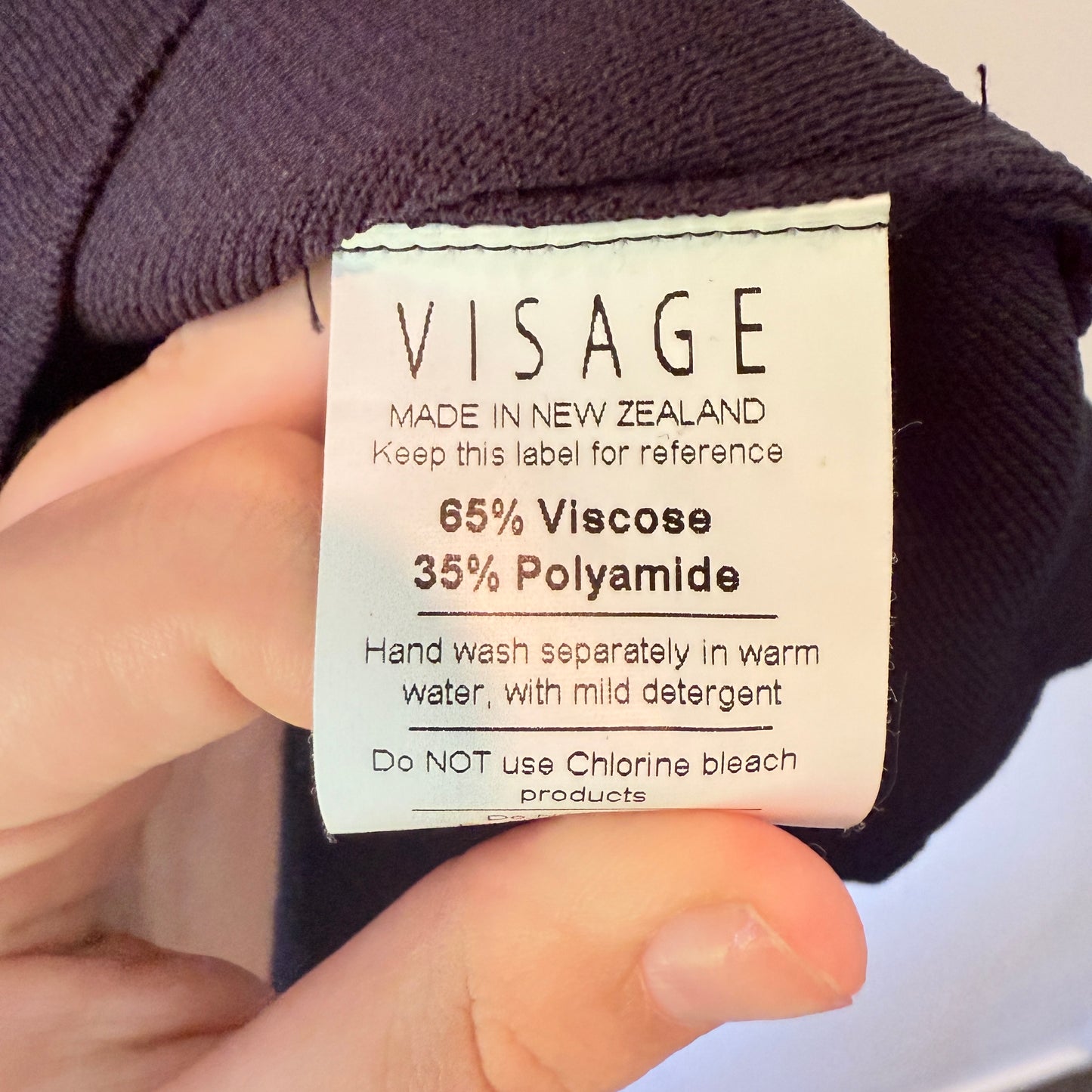 Visage NZ Made Size M Black Women’s Sleeveless Tank Top