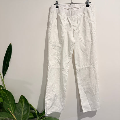Cherokee Workwear Petite Pants White - S
