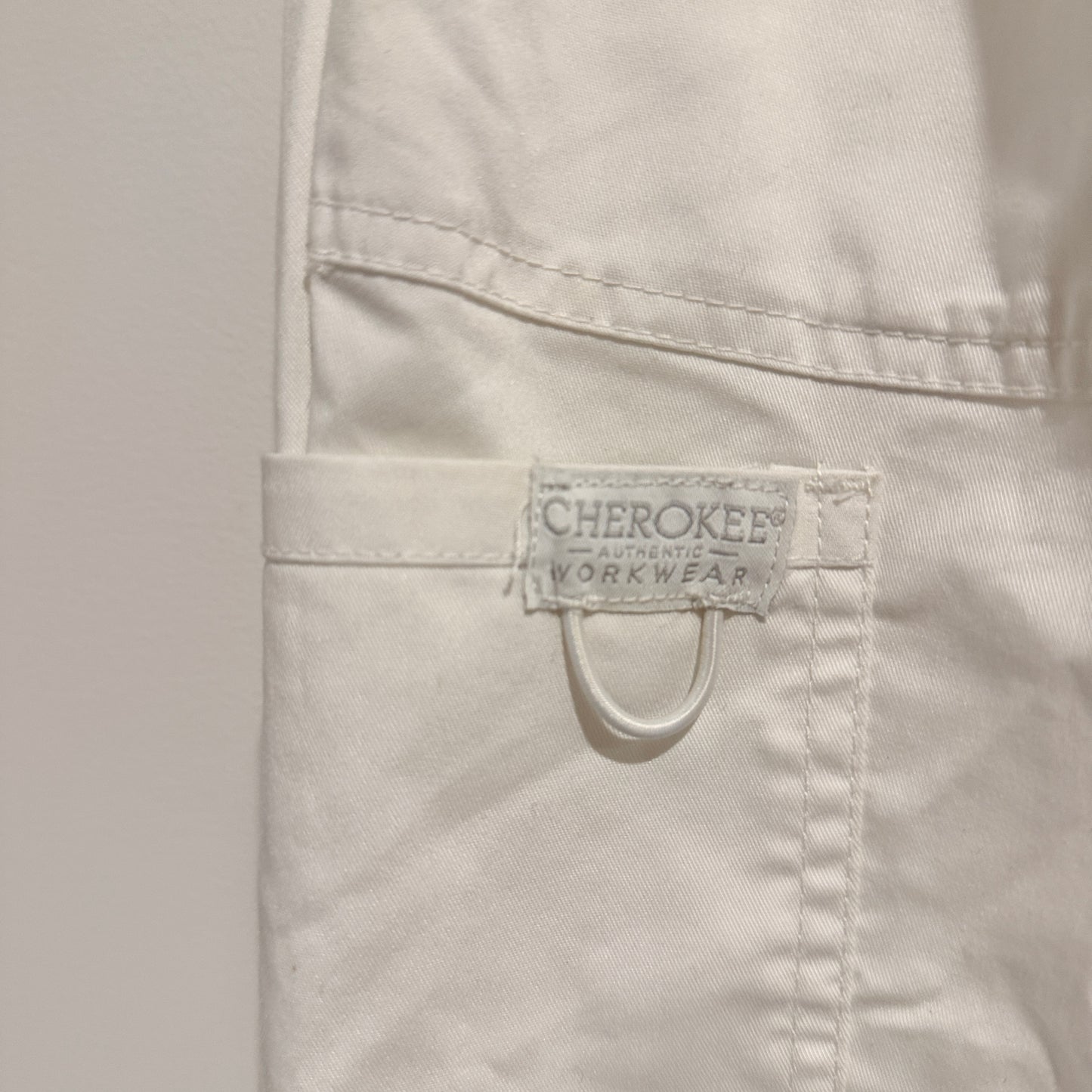 Cherokee Workwear Petite Pants White - S