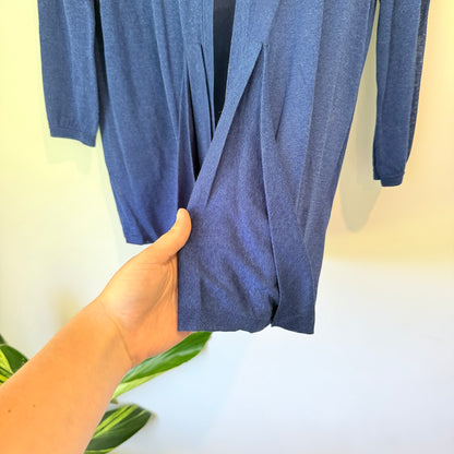 Cllippe (?) NZ Designed Size S Blue Cardigan