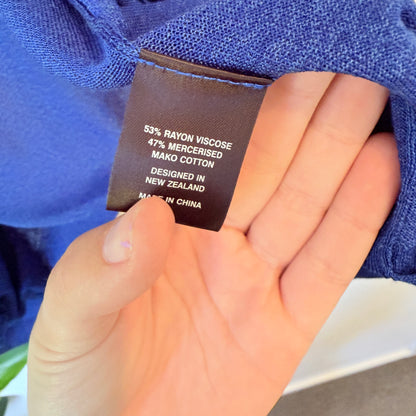 Cllippe (?) NZ Designed Size S Blue Cardigan