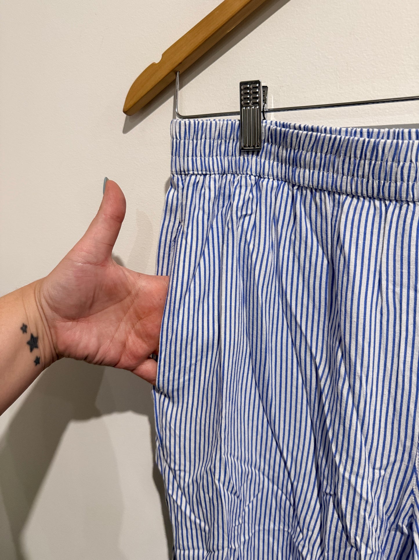 Anko Size 12 Linen-Blend Straight-Leg Pants