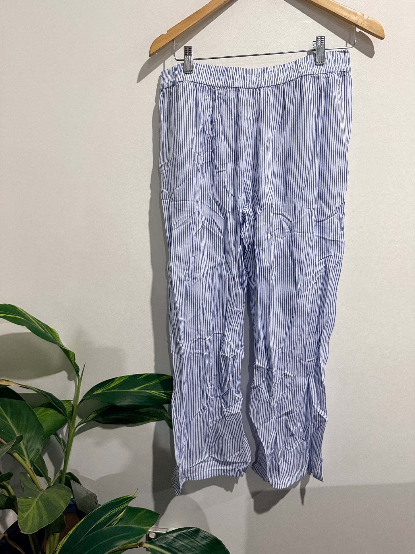 Anko Size 12 Linen-Blend Straight-Leg Pants