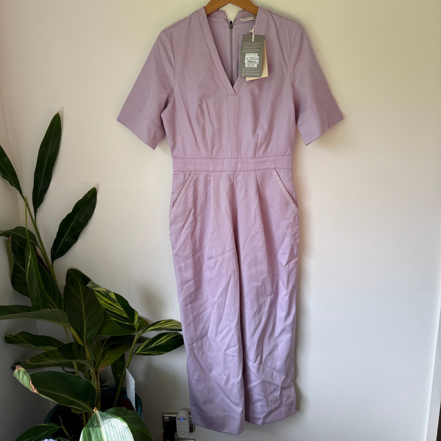 Icebreaker Women’s Merino Natural Blend SS Jumpsuit - Lilac