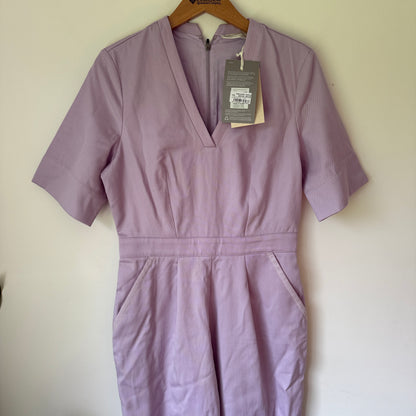 Icebreaker Women’s Merino Natural Blend SS Jumpsuit - Lilac