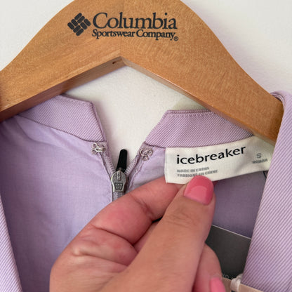 Icebreaker Women’s Merino Natural Blend SS Jumpsuit - Lilac