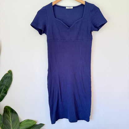 Muse Muse Size M Cotton Ribbed Dress