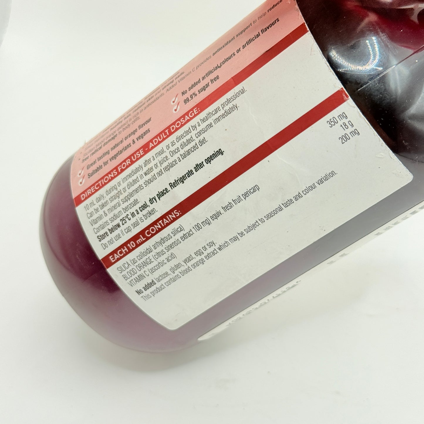 Swisse Beauty Hair Skin Nails Liquid - Blood Orange Flavour - 500ml