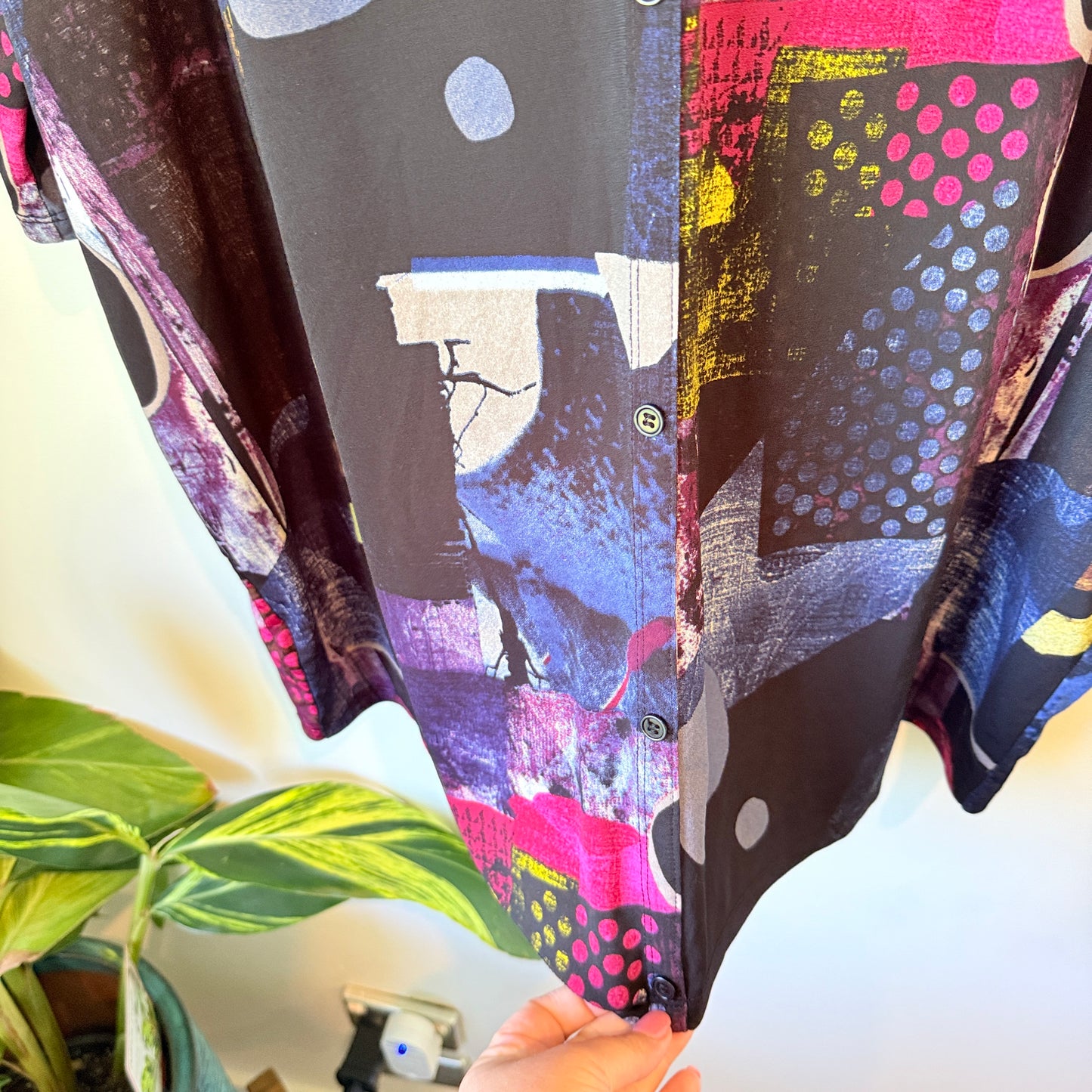 K&K Size XL Stretch Abstract Tunic