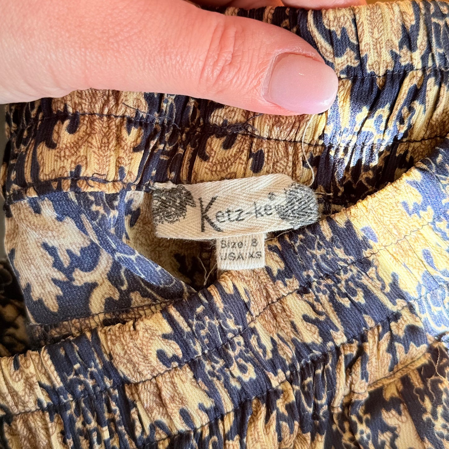 Ketz-ke Size 8 Patterned Pants