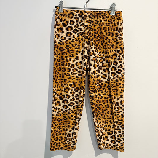 Brand Unknown Leopard Print Leggings Brown - One Size