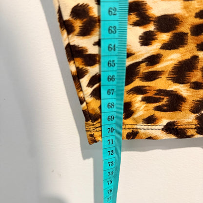 Brand Unknown Leopard Print Leggings Brown - One Size