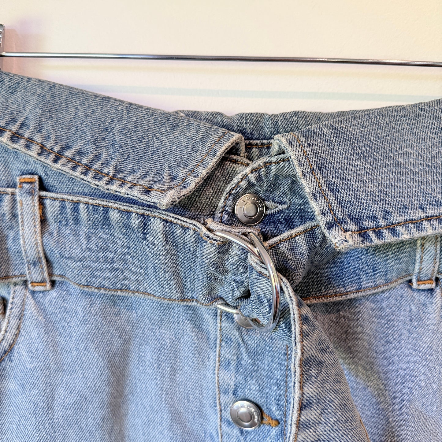 IRO Size 44 Denim Mini Skirt
