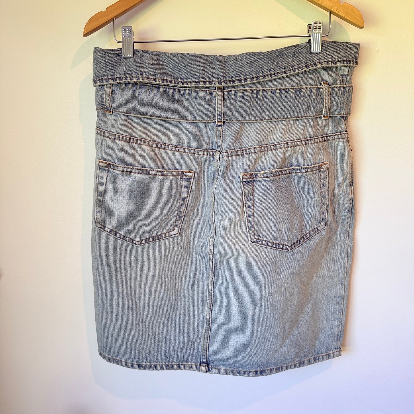 IRO Size 44 Denim Mini Skirt