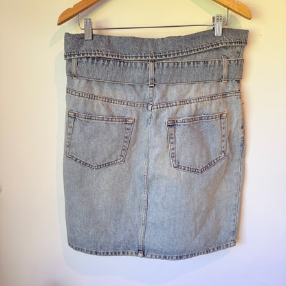 IRO Size 44 Denim Mini Skirt