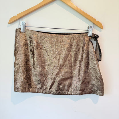 Glassons Size 10 Metallic Mini Skirt