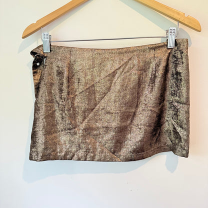 Glassons Size 10 Metallic Mini Skirt