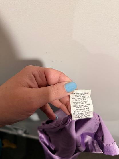 Glassons Size 6 Purple Mini Skirt