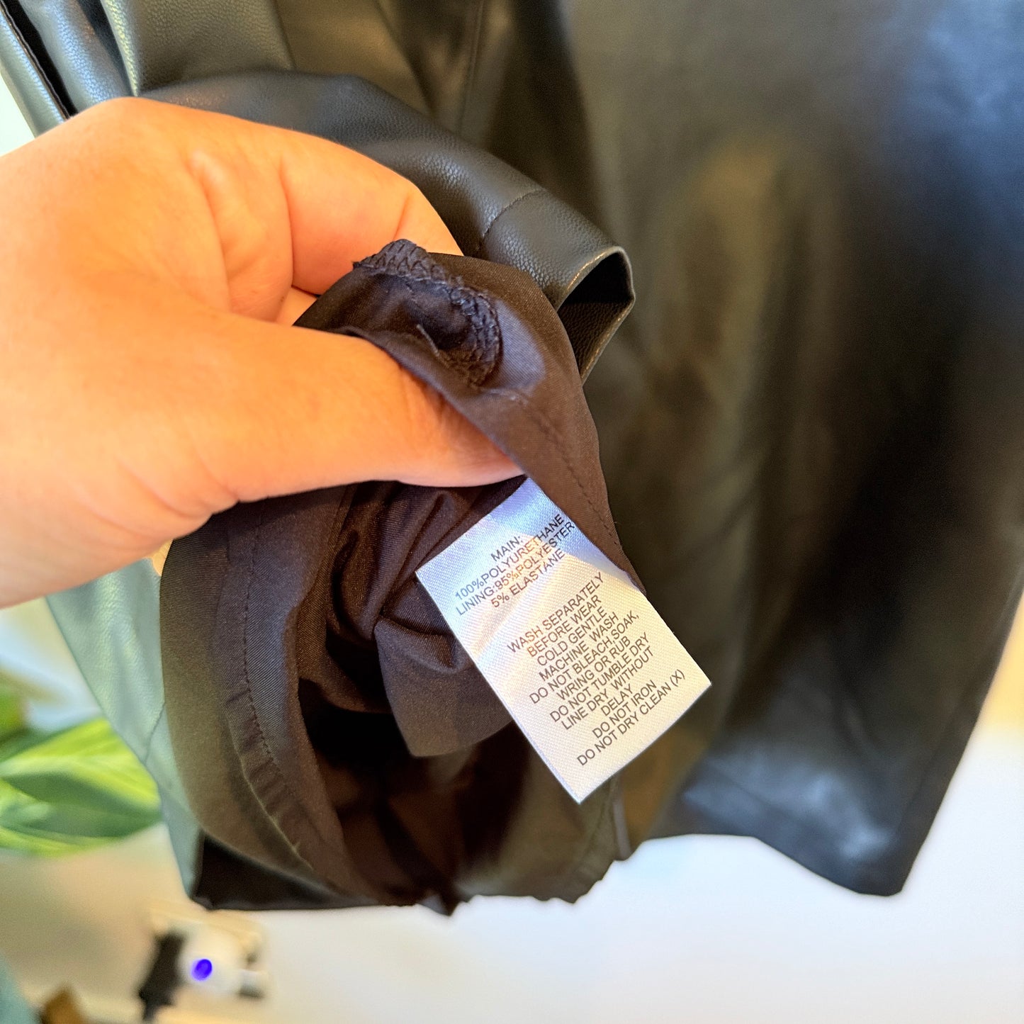 Atmos & Here Size 12 Faux Leather Tunic