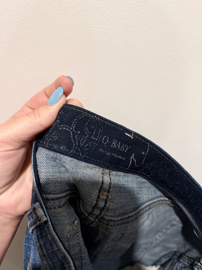 Q-Baby Waist 80cm Distressed Denim Shorts