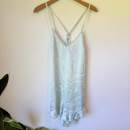 Ruby 10 NZ Made Light Blue Acetate Slip Dress