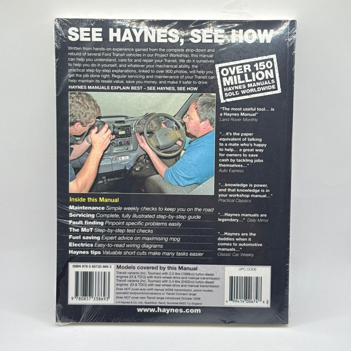 Ford Transit Diesel Owners Workshop Manual by Haynes