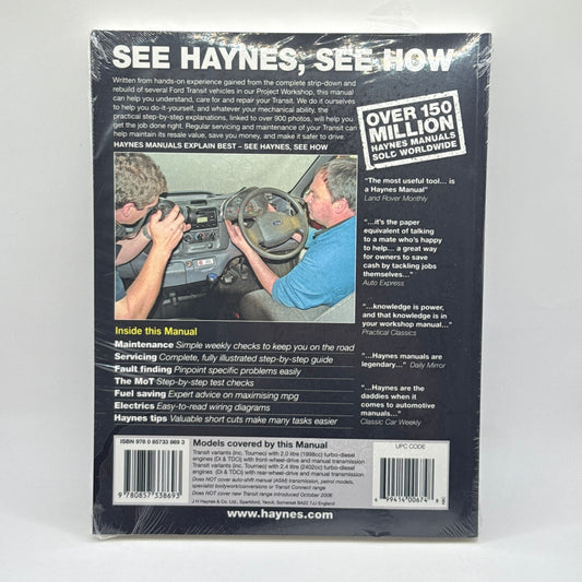 Ford Transit Diesel Owners Workshop Manual by Haynes