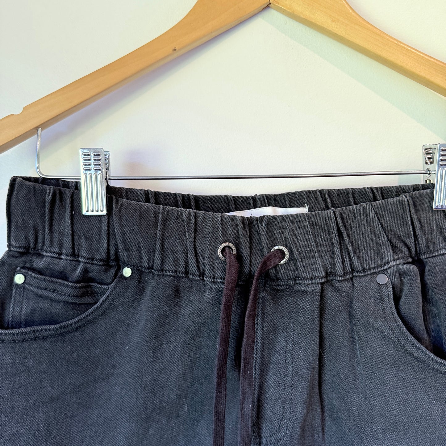 FXWDENIM Size 8 Dark Grey A-Line Denim Skirt