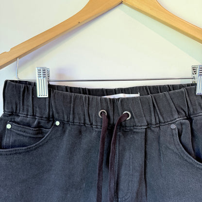 FXWDENIM Size 8 Dark Grey A-Line Denim Skirt