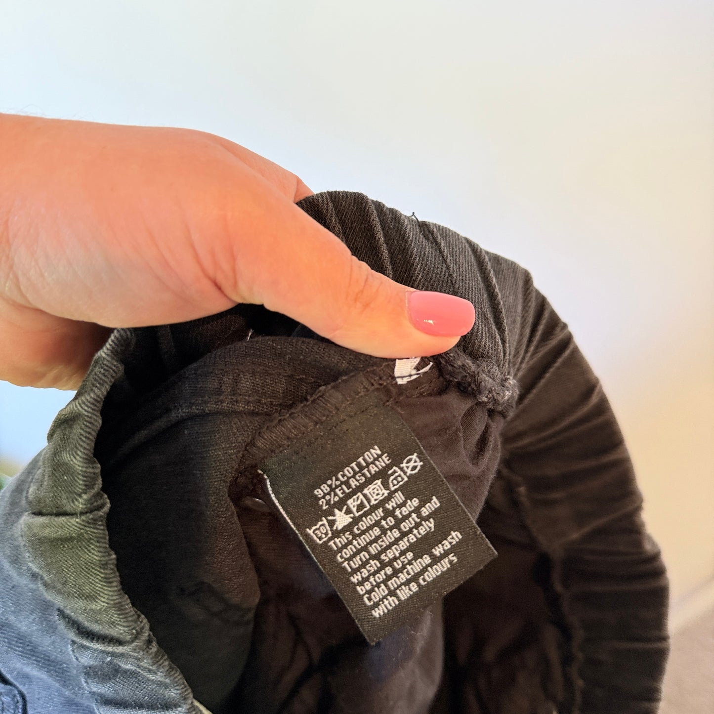 FXWDENIM Size 8 Dark Grey A-Line Denim Skirt