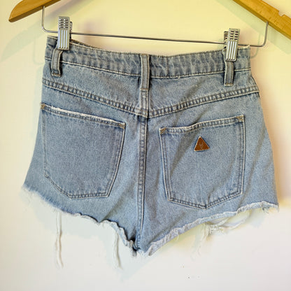 Abrand Jeans Size 6/24 Distressed Denim Shorts