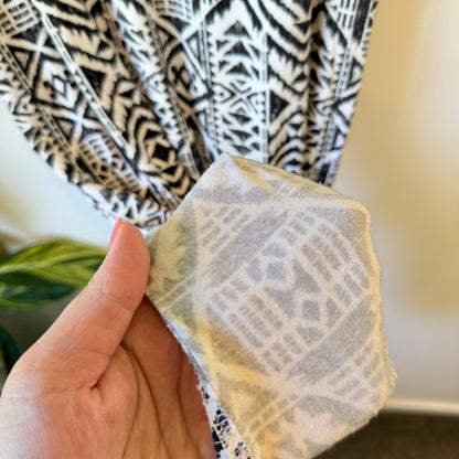 Geometric Print Stretch Maxi Skirt - 72cm Waist