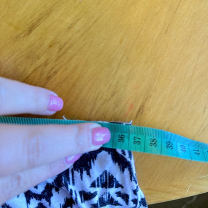 Geometric Print Stretch Maxi Skirt - 72cm Waist