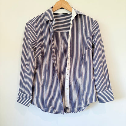 Zara Basic Size M Striped Shirt