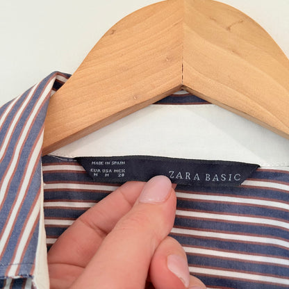 Zara Basic Size M Striped Shirt