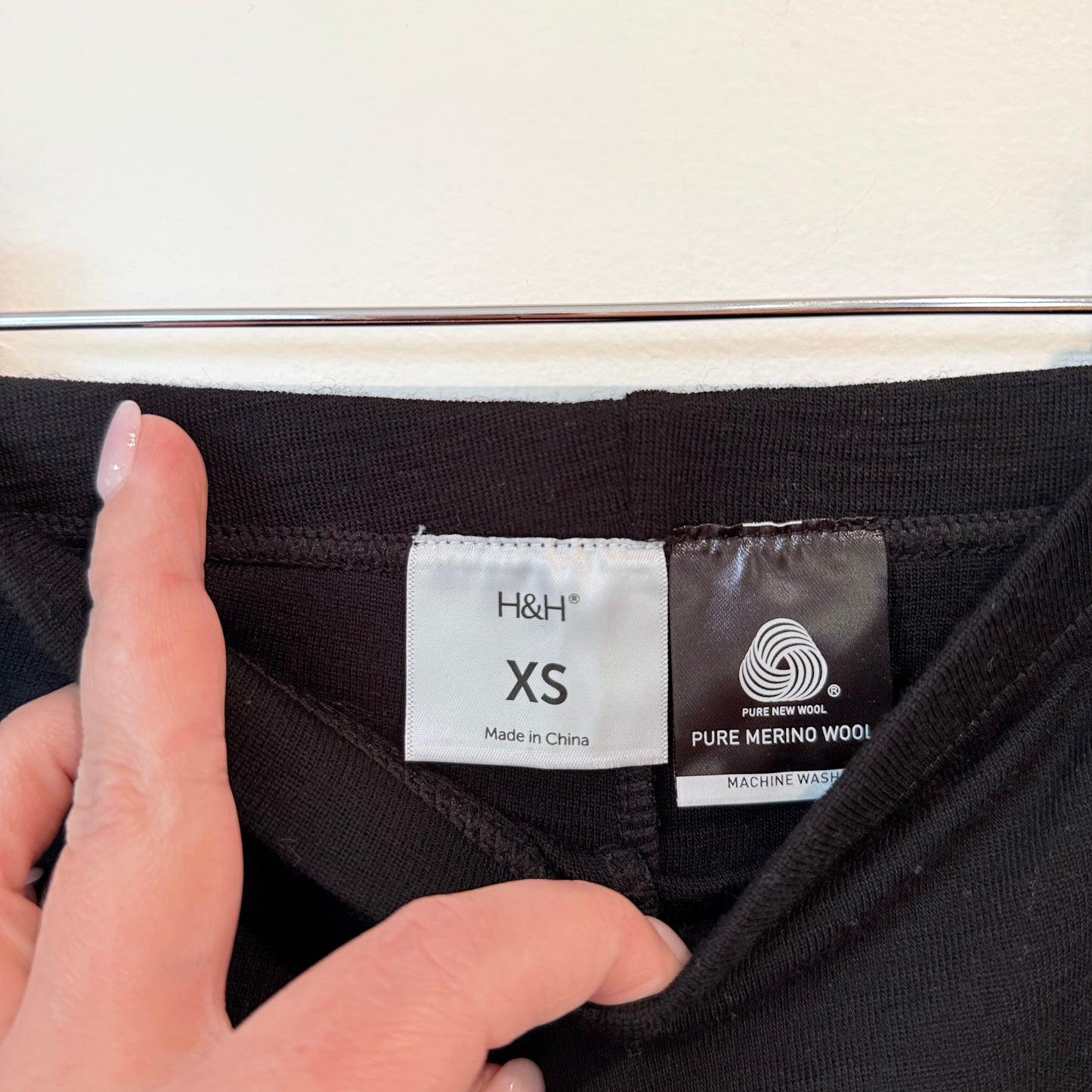 H&H Size XS 100% Merino Leggings