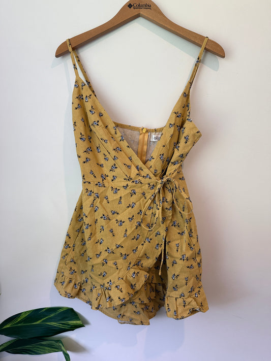 Ally Size 12 Floral Print Wrap Playsuit
