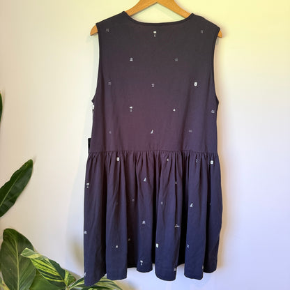 Huffer Castaway Amy Dress - Navy - Size 14