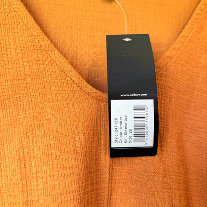 Emerge Amber Textured Top Size 20