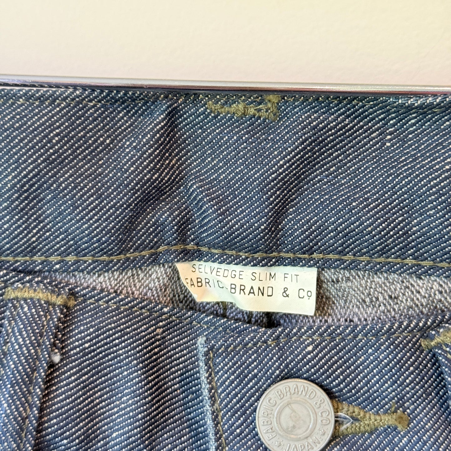 Fabric-Brand & Co. Size 28 'Niko' Slim Fit Selvedge Denim Jeans